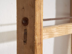 Escalera antigua de madera maciza (c.1920) #2