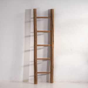 Antigua escalera decorativa de madera maciza (c.1920) #4