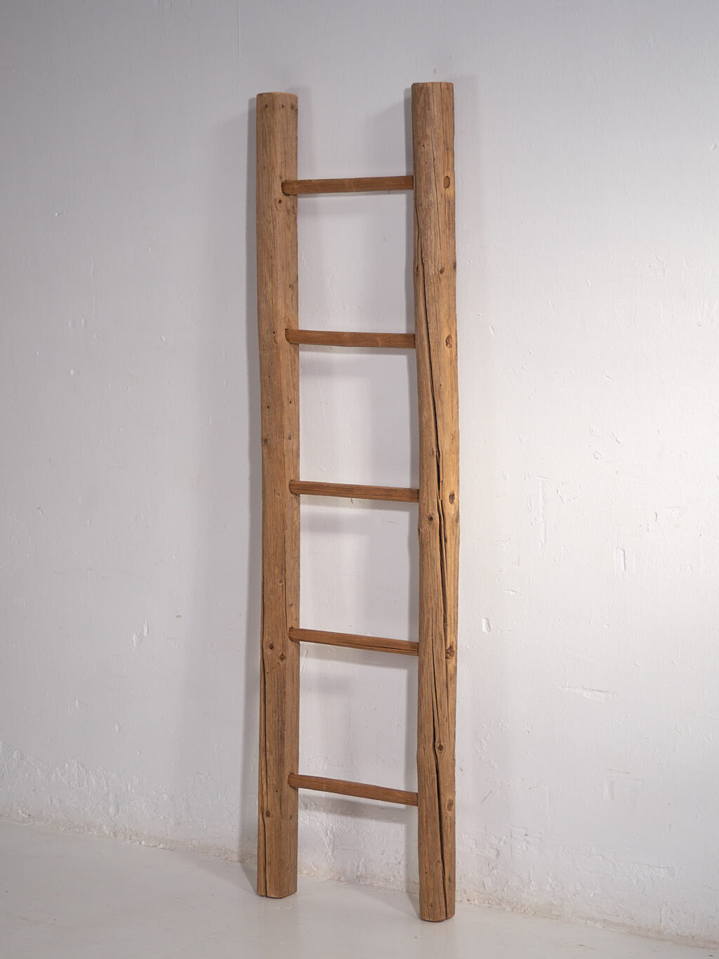 Antigua escalera decorativa de madera maciza (c.1920) #4