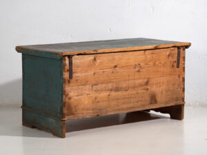 Antiguo arcón con pátina verde turquesa (Año 1935) #10