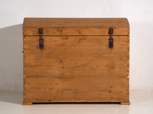 Antiguo cofre de madera maciza (c.1920) #16