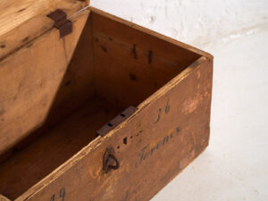 Cofre de viaje antiguo con inscripción original (Año 1936) #21