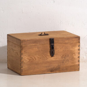 Pequeño cofre de almacenaje antiguo (c.1920) #3