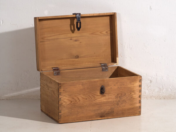 Pequeño cofre de almacenaje antiguo (c.1920) #3