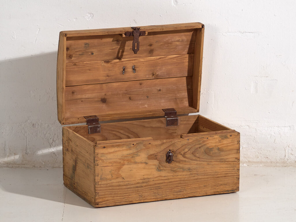Antique travel chest (c.1900) #5