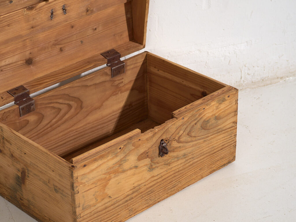 Antique travel chest (c.1900) #5