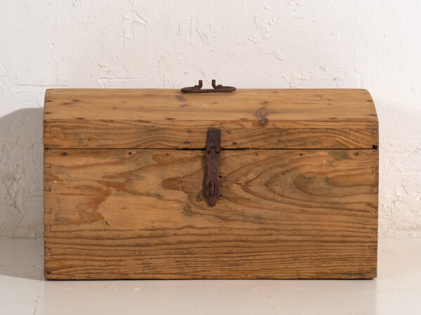 Antiguo cofre de viaje (c.1900) #5