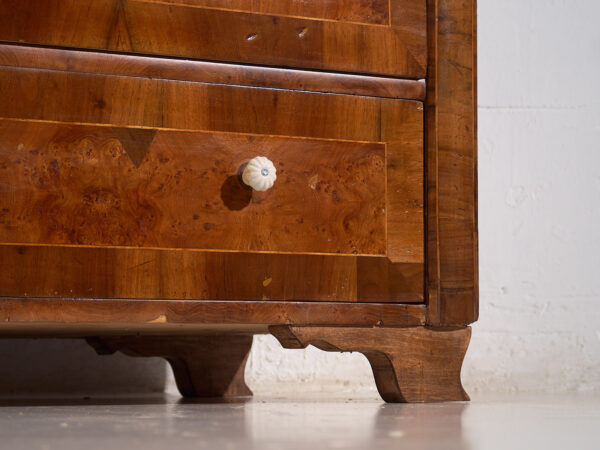 Ancienne commode Biedermeier à trois tiroirs (vers 1850) #1