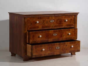 Antique Biedermeier three-drawer dresser (c.1850) #1