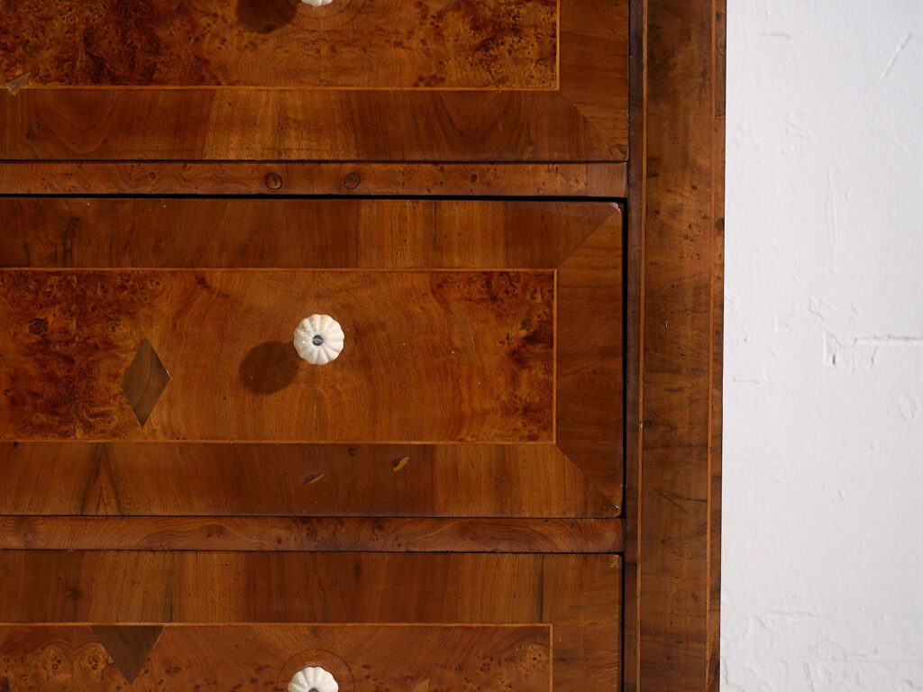 Antique Biedermeier three-drawer dresser (c.1850) #1