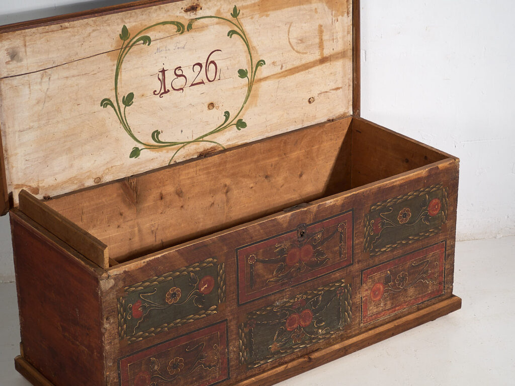 Arcón nupcial antiguo (Año 1826) #15