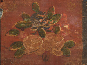 Small antique chest with floral motifs (c.1920) #30