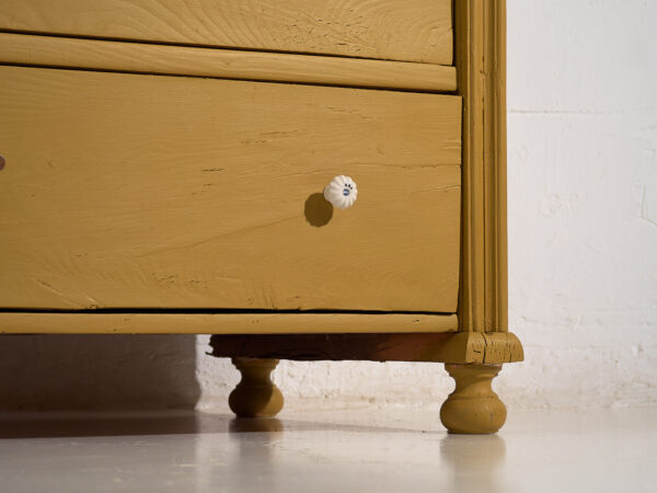 Commode ancienne jaune moutarde (vers 1920) #54
