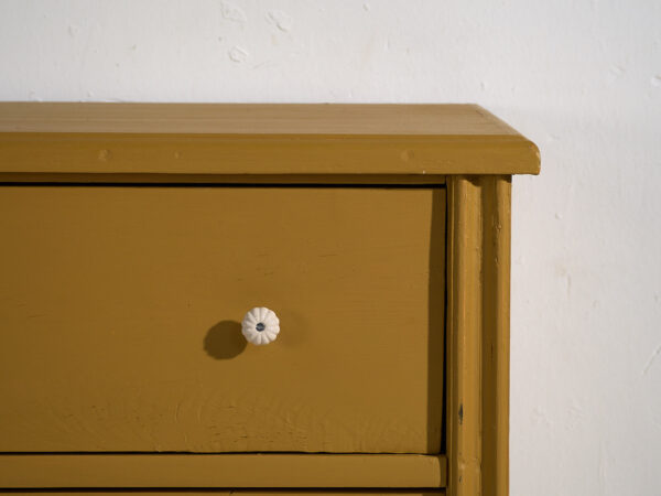 Commode ancienne jaune moutarde (vers 1920) #54