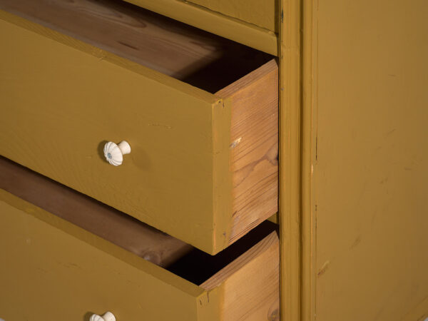Commode ancienne jaune moutarde (vers 1920) #54