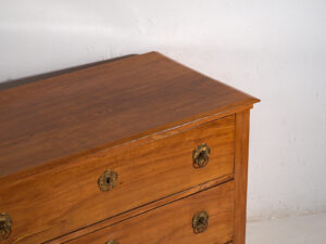 Antique Biedermeier chest of drawers with flower-shaped hardware (c.1850) #62