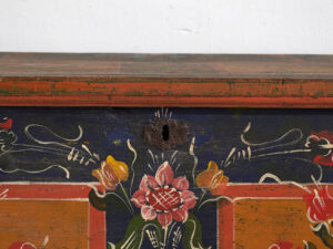 Antique trunk with floral motifs (c.1870) #67