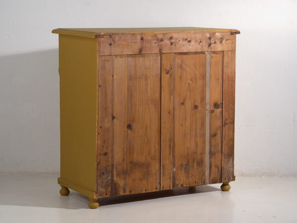 Grande commode ancienne de couleur moutarde (vers 1920) #78