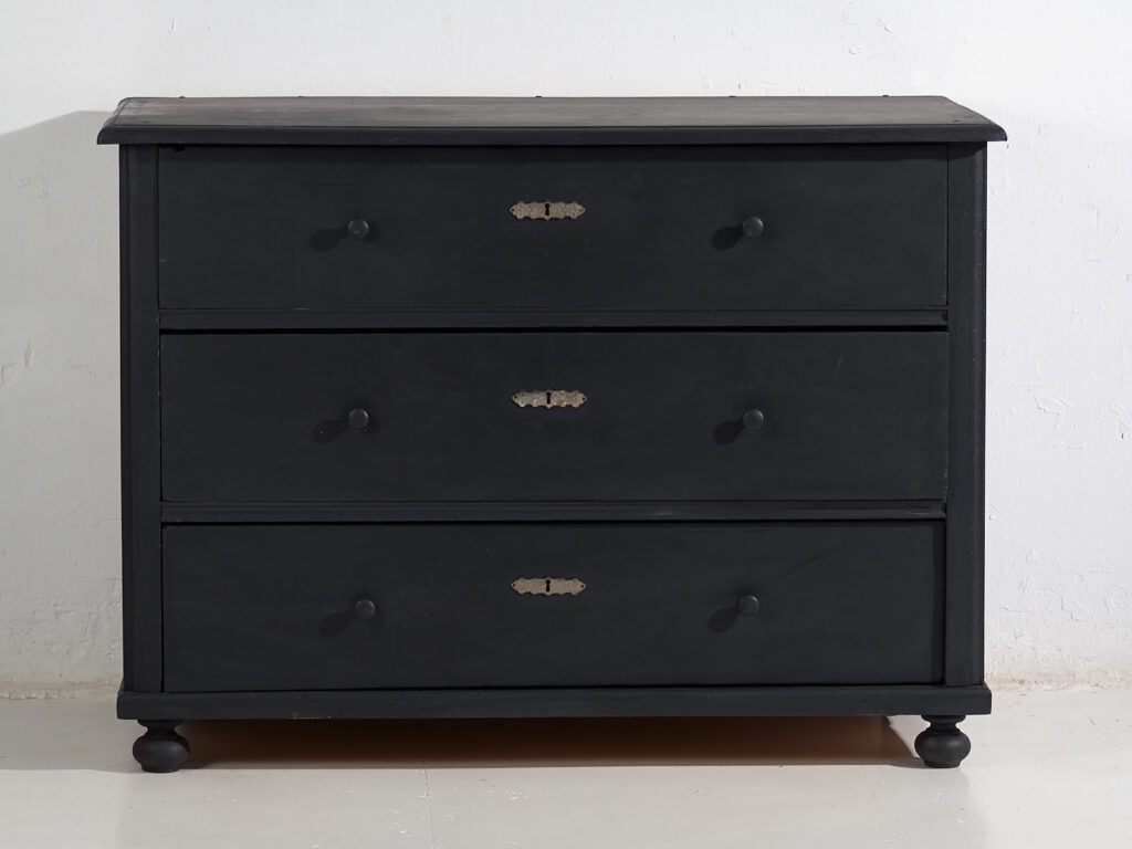 Antique chest of drawers in dark tones (c.1920) #86