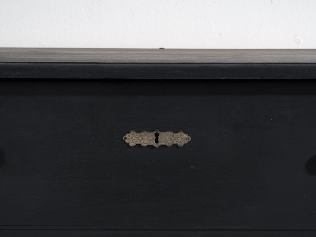 Antique chest of drawers in dark tones (c.1920) #86