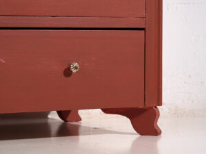 Antique red terracotta chest of drawers (c.1920) #91