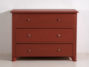 Antique red terracotta chest of drawers (c.1920) #91