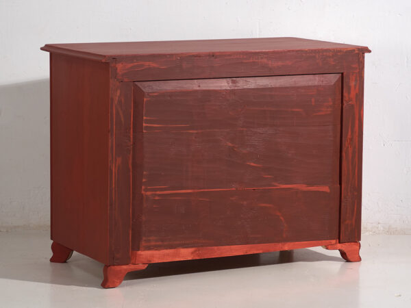 Commode ancienne en terre cuite rouge (vers 1920) #91