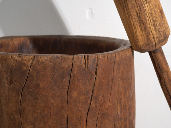 Antique wabi-sabi style grain mortar (c.1920) #1