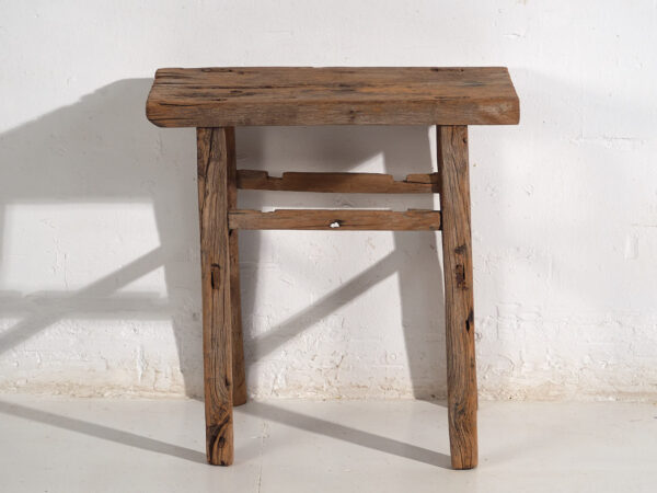 Mesita de noche alta antigua (c.1900) #11