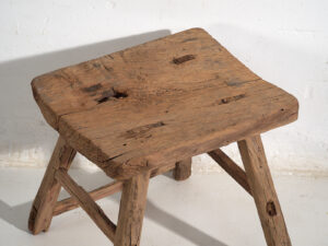 Antigua mesita de noche de estilo wabi sabi (c.1900) #13