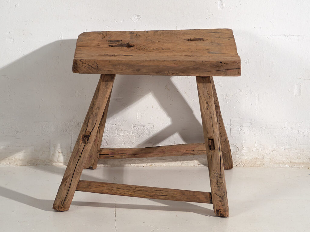 Antigua mesita de noche de estilo wabi sabi (c.1900) #13