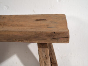 Antigua mesita de noche de estilo wabi sabi (c.1900) #13