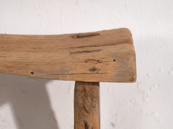 Antiguo taburete de estilo wabi sabi (c.1900) #3