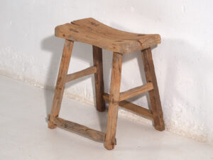 Tabouret ancien de style wabi sabi (c.1900) #3