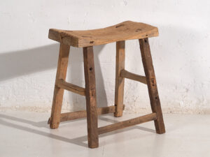 Tabouret ancien de style wabi sabi (c.1900) #3