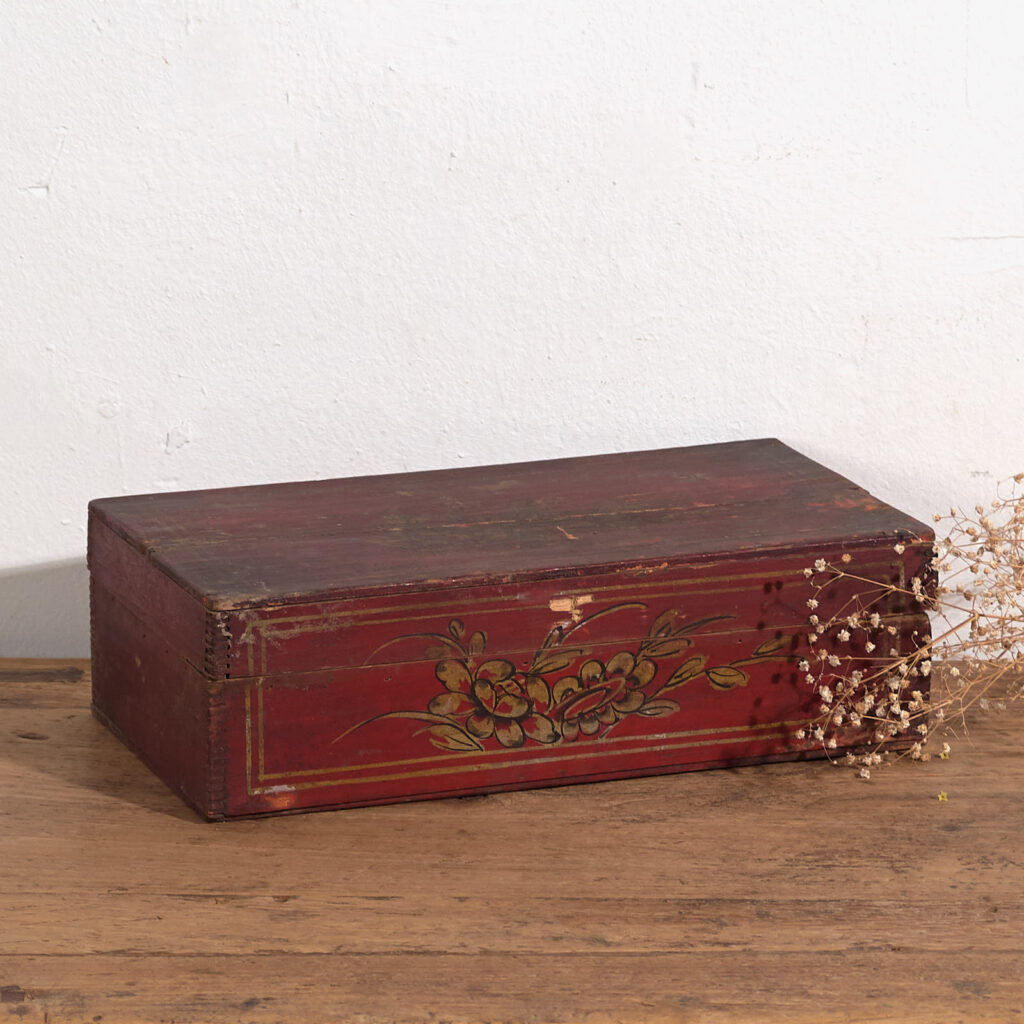 Antique red Asian case (c.1900) #13