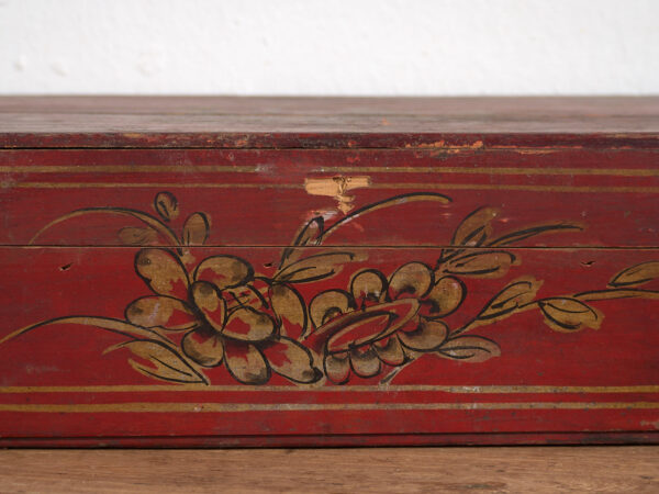 Coffret asiatique rouge ancien (c.1900) #13