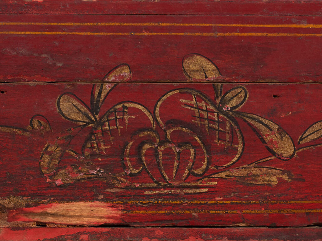 Étui rectangulaire ancien avec motifs floraux (c.1900) #3