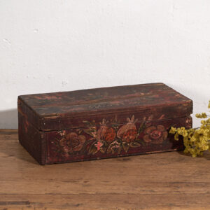 Caja china antigua con decoración de granadas y flores (c.1900) #7