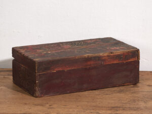 Caja china antigua con decoración de granadas y flores (c.1900) #7