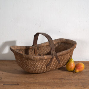 Cesta china antigua de estilo wabi-sabi (c.1900) #54