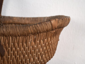 Cesta china antigua de estilo wabi-sabi (c.1900) #54