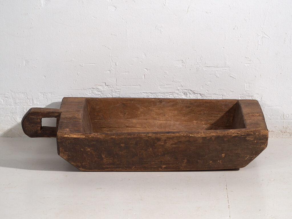 Antique solid wood trough (c.1900) #6