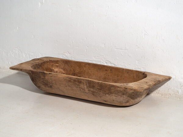 Bandeja antigua de madera maciza (c.1900) #10