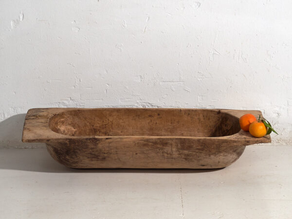 Bandeja antigua de madera maciza (c.1900) #10