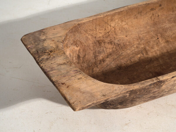 Bandeja antigua de madera maciza (c.1900) #10