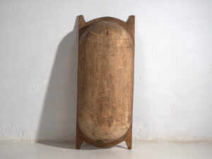 Antiguo cuenco de madera maciza (c.1900) #14