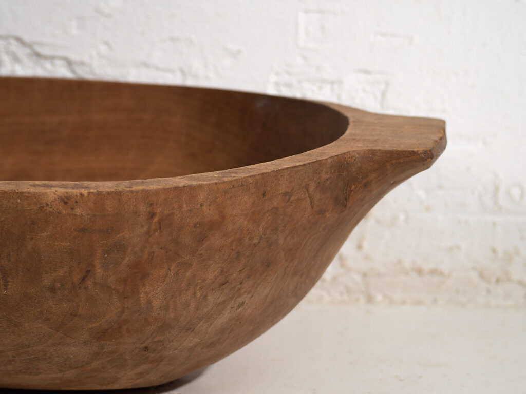 Antique solid wood bowl (c.1900) #27