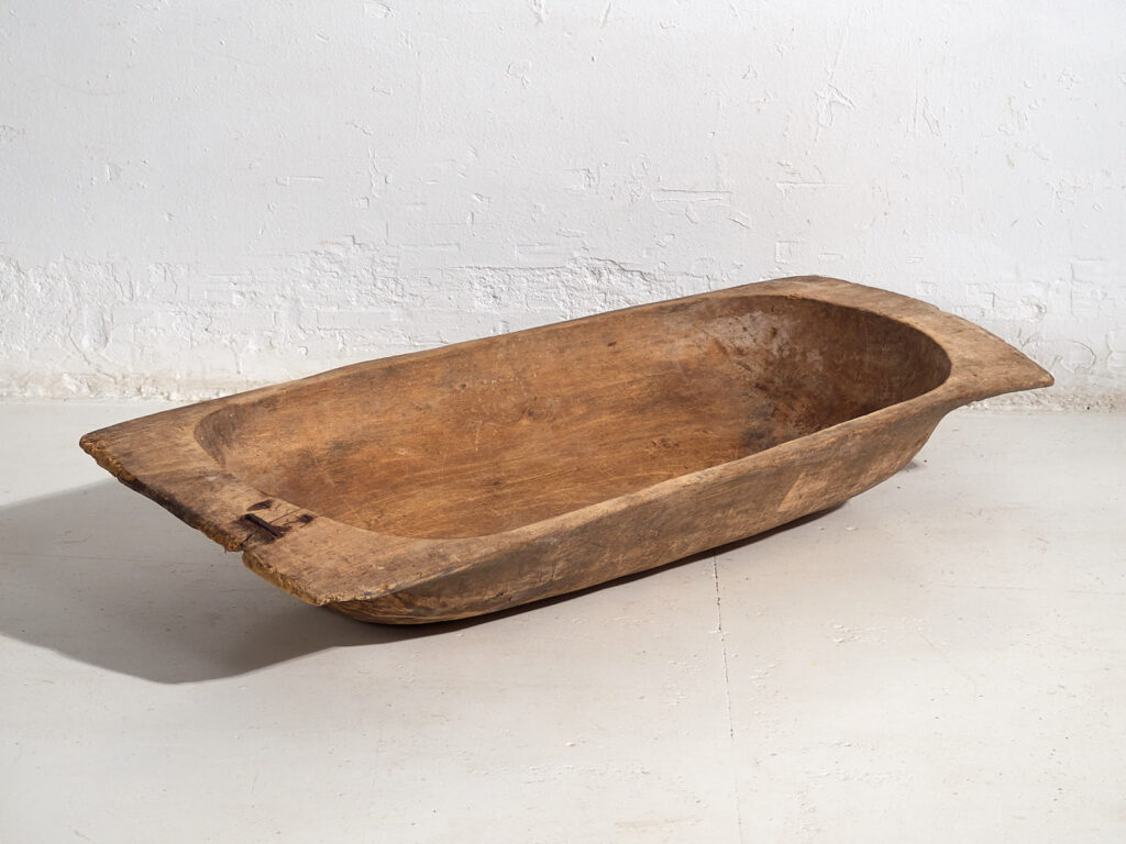 Antique flour kneading bowl (c.1900) #4