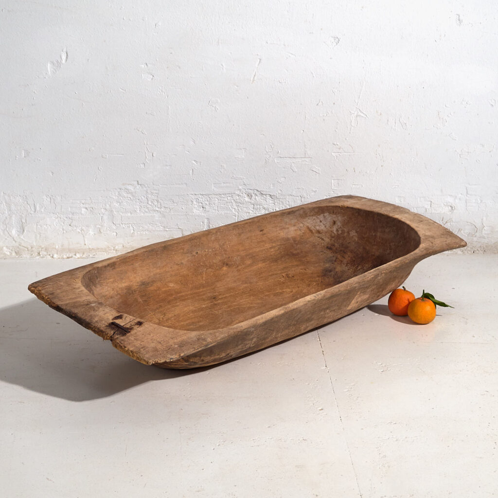 Antique flour kneading bowl (c.1900) #4